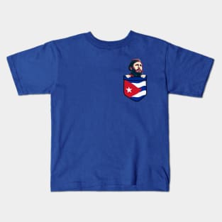 Fidel Castro Cuba Chest Pocket Kids T-Shirt